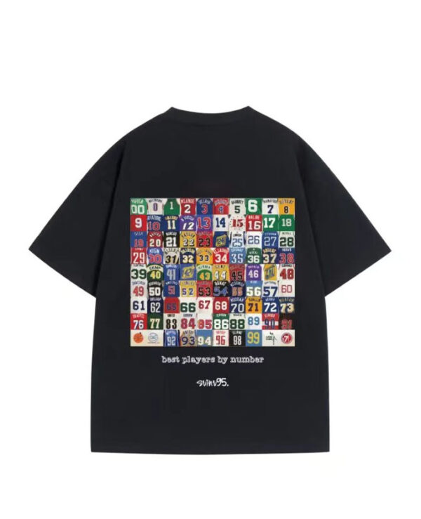 Customized T-shirt men with pure cotton hot stamping and multi-color short sleeved design