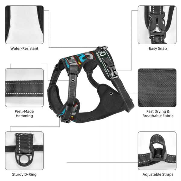 Pet traction vest spirit of freedom black