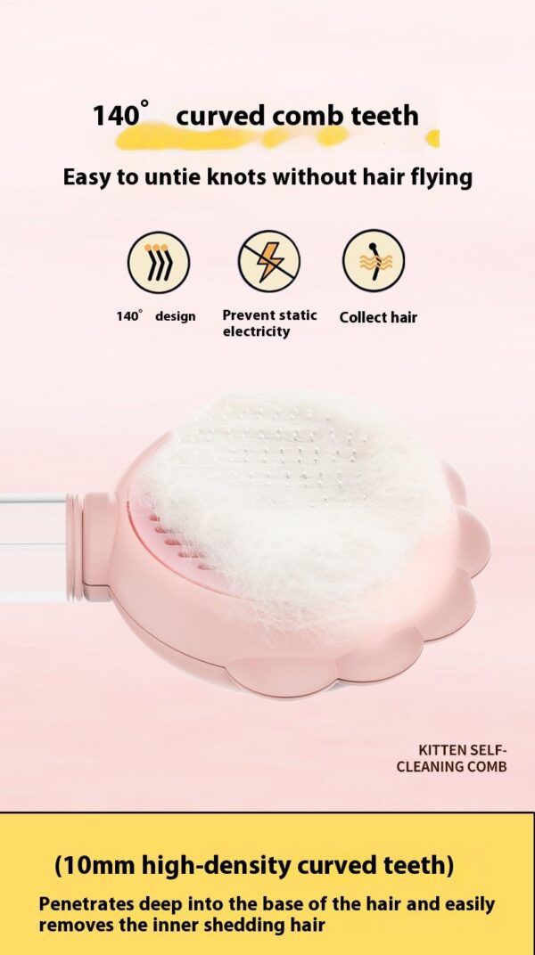 2 In 1 Self Cleaning Dog Brush Comb With Spray Pets Grooming Hair Remover Combs Brush Floating Hair Pet Grooming Brush