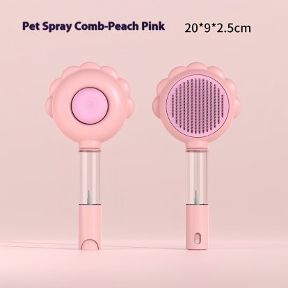 2 In 1 Self Cleaning Dog Brush Comb With Spray Pets Grooming Hair Remover Combs Brush Floating Hair Pet Grooming Brush