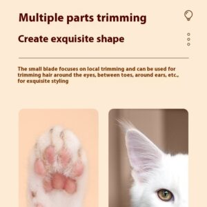 Pets Dog Paw Trimmer With LED Light Fully Waterproof Pet Hair Trimmer With LED Display Dog Clippers For Grooming