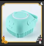 1 Pair of Deluxe Pet Grooming Supplies - Soft Bristle Dog Bath Brush for Gentle Skin, Finger Toothbrush for Easy Dental