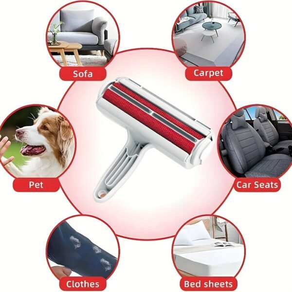 Roller Pet Hair Remover and Reusable Lint Roller Cat and Dog Hair Remover for Furniture, Couch, Carpet, Clothing and Bed