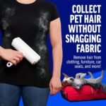 Roller Pet Hair Remover and Reusable Lint Roller Cat and Dog Hair Remover for Furniture, Couch, Carpet, Clothing and Bed