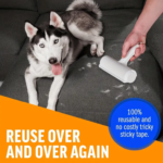 Roller Pet Hair Remover and Reusable Lint Roller Cat and Dog Hair Remover for Furniture, Couch, Carpet, Clothing and Bed