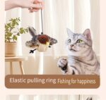 2025 Cat Toy Realistic Sparrow Sound Plush Toy, Touch Activation