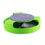 Interactive Cat Scratch Toy 360?? Rotating Cat Scratch Board w/Hidden Mouse