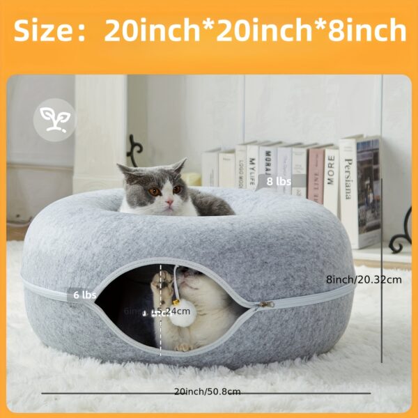Peekaboo Cat Cave Scratch-Resistant Cat Tunnel Bed Toys