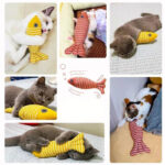 Cat Toys Fish Catnip-Filled Interactive Kitten Kicker, 1 Pack
