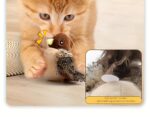 2025 Cat Toy Realistic Sparrow Sound Plush Toy, Touch Activation