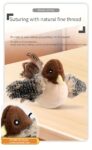 2025 Cat Toy Realistic Sparrow Sound Plush Toy, Touch Activation