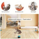 AsFrost Cat Toy Smart Cat Treadmill Exerciser w/Feather Toy