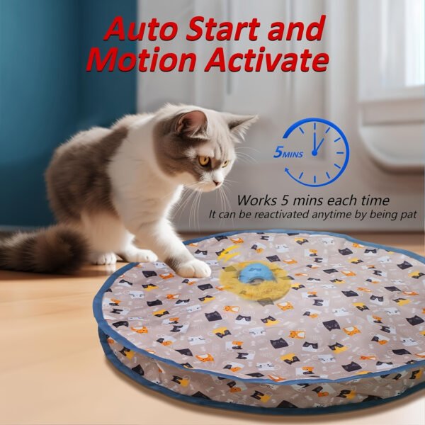 Whisker Wizard Toy Rechargeable Interactive Cat Toy, Motion-Activated