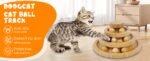 Bamboo Cat Ball Track 3 Tier Cat Track w/9 Balls, Holiday Gift