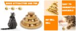 Bamboo Cat Ball Track 3 Tier Cat Track w/9 Balls, Holiday Gift