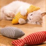 Cat Toys Fish Catnip-Filled Interactive Kitten Kicker, 1 Pack