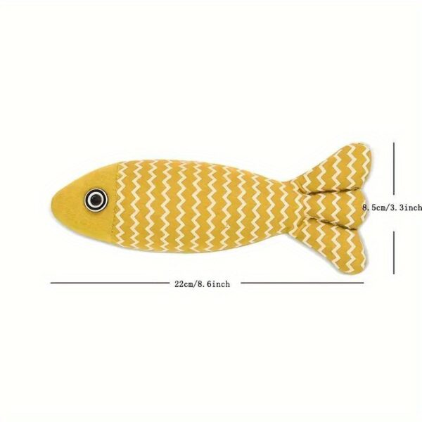 Cat Toys Fish Catnip-Filled Interactive Kitten Kicker, 1 Pack