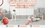 Smart Electric Cat Ball 1/2pc USB Rechargeable Rolling Pet Ball w/LED