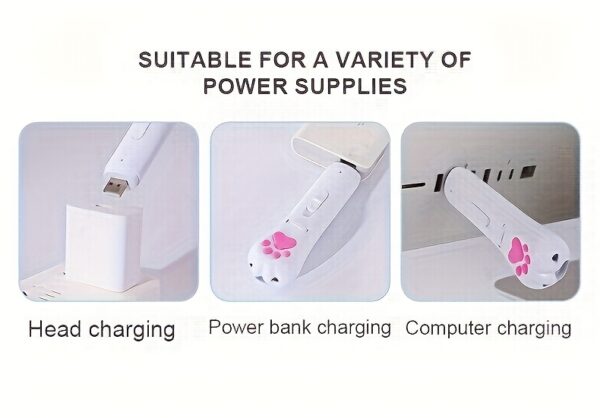 7-in-1 Cat Toys USB Rechargeable Teaser Toy for Cats/Dogs