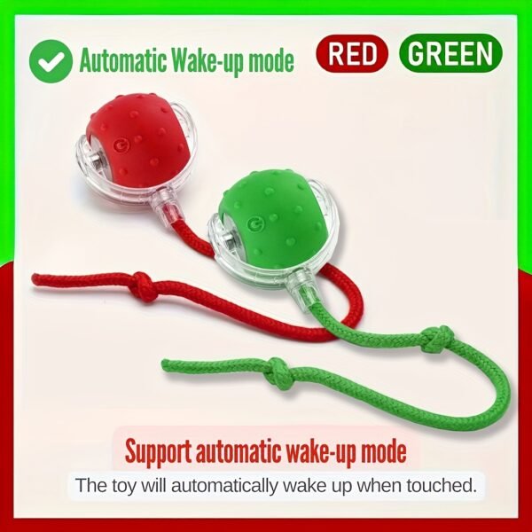 Smart Electric Cat Ball 1/2pc USB Rechargeable Rolling Pet Ball w/LED