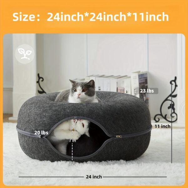 Peekaboo Cat Cave Scratch-Resistant Cat Tunnel Bed Toys