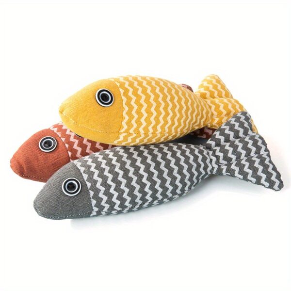 Cat Toys Fish Catnip-Filled Interactive Kitten Kicker, 1 Pack