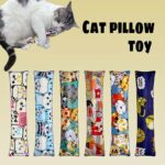 Cat Grass Pillow Stress-Relief Chew Toy, Medium Plush Cat Toy, KLALAL