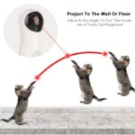 Motion-Activated Laser Cat Toy USB Rechargeable Low-Power Cat Laser Toy