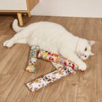 Cat Grass Pillow Stress-Relief Chew Toy, Medium Plush Cat Toy, KLALAL
