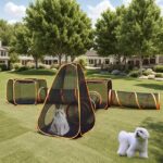 6-in-1 Pet Playpen Foldable Cat/Dog Playpen w/Tunnel & Tent