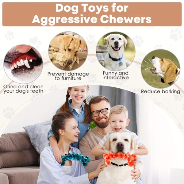 Large Dog Chew Toys 2Pk Indestructible Chew Toys for Large Dogs