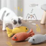 Cat Toys Fish Catnip-Filled Interactive Kitten Kicker, 1 Pack