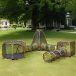 6-in-1 Pet Playpen Foldable Cat/Dog Playpen w/Tunnel & Tent