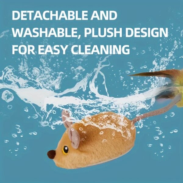 Whisker Wonders Toy USB Rechargeable Electric Teaser Mouse Toy