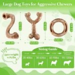Tough Nylon Dog Chew Toys 3-Pack Large Dog Toys