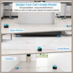 AsFrost Cat Toy Smart Cat Treadmill Exerciser w/Feather Toy