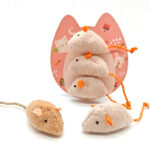 Mouse Cat Mint Toys 8pc Set, Durable Holiday Gift