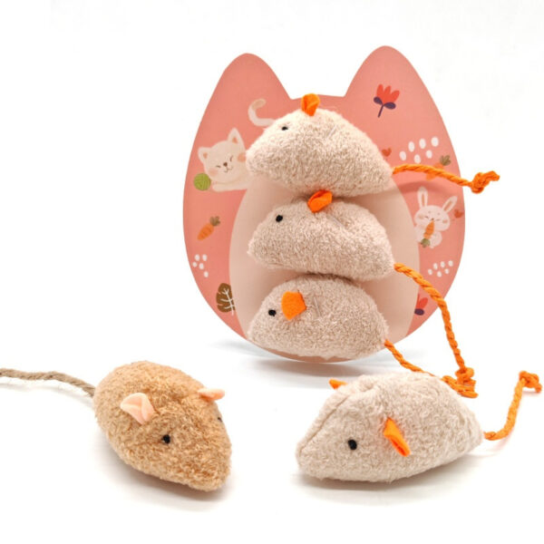 Mouse Cat Mint Toys 8pc Set, Durable Holiday Gift