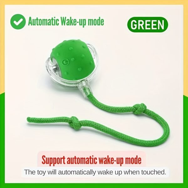 Smart Electric Cat Ball 1/2pc USB Rechargeable Rolling Pet Ball w/LED