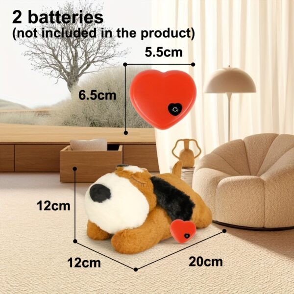 NPET Puppy Heartbeat Toy PP Plush Toy for Dogs, No Battery