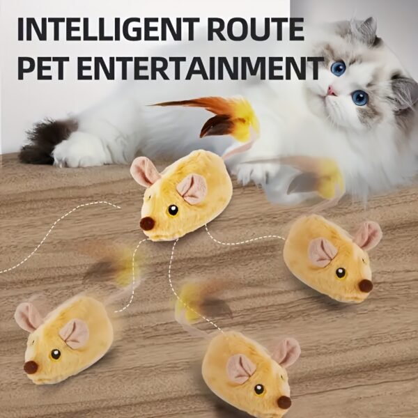 Whisker Wonders Toy USB Rechargeable Electric Teaser Mouse Toy