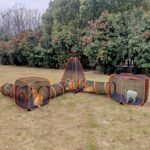 6-in-1 Pet Playpen Foldable Cat/Dog Playpen w/Tunnel & Tent