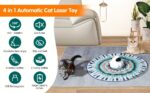 Cat Laser Toy 4-in-1 USB Rechargeable Interactive Cat Wand Toy