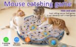 Interactive Cat Ball Toy Quick Roll Bag Cat Toy, No Battery