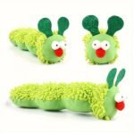 Plush Broad Bean Toy Cartoon Print Soft Pillow, No Battery