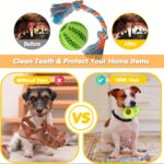 Luxury Dog Chew Toys 25pc Puppy Chew Toys w/Ropes, Treat Ball