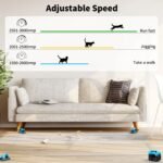 Upgraded Cat Toy Feather Mouse Toys for Cats/Puppies, Light Blue