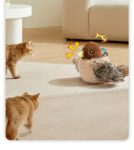 2025 Cat Toy Realistic Sparrow Sound Plush Toy, Touch Activation