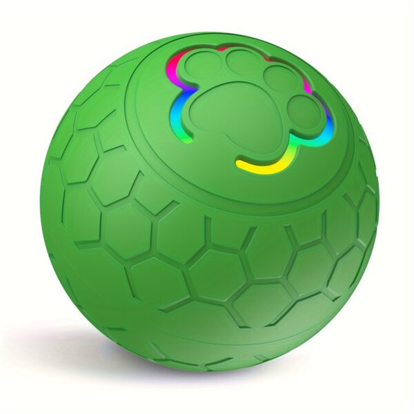 Dog Bouncing Ball Smart Puppy Ball w/Flashing Lights, USB Rechargeable