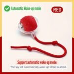 Smart Electric Cat Ball 1/2pc USB Rechargeable Rolling Pet Ball w/LED